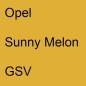 Preview: Opel, Sunny Melon, GSV.